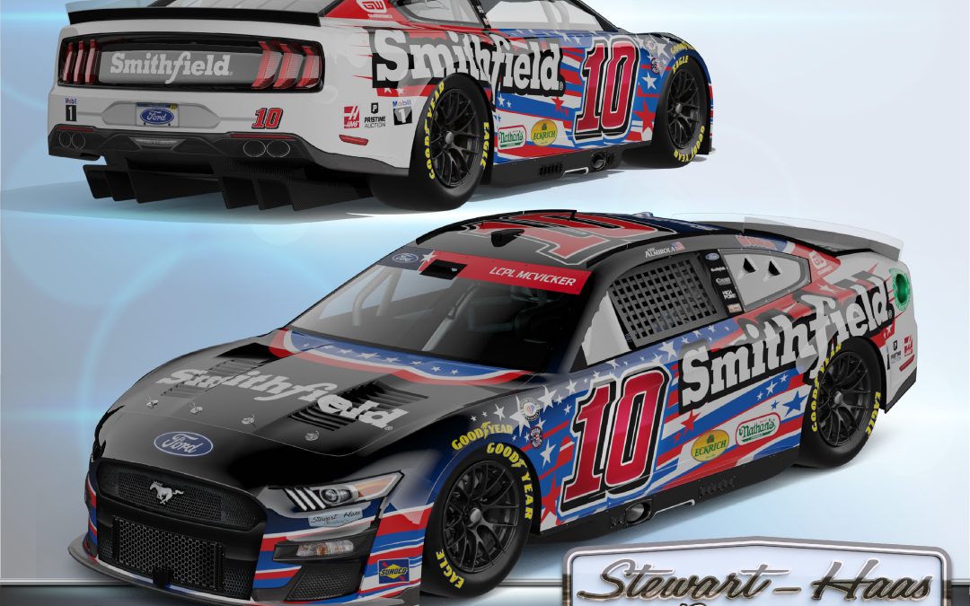 #1- Smithfield Ford driven by Aric Almirola, paint scheme for Charlotte